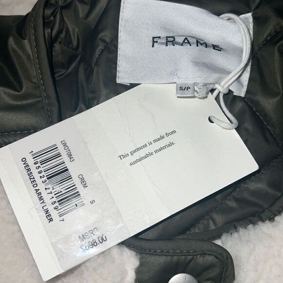 NWT Frame Oversized Sherpa Army Jacket Small - Picture 12 of 14